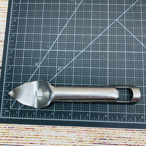 Edlund King Size Tu-Way Bottle Opener Can Punch "Church Key" Stainless Steel - Picture 3 of 6